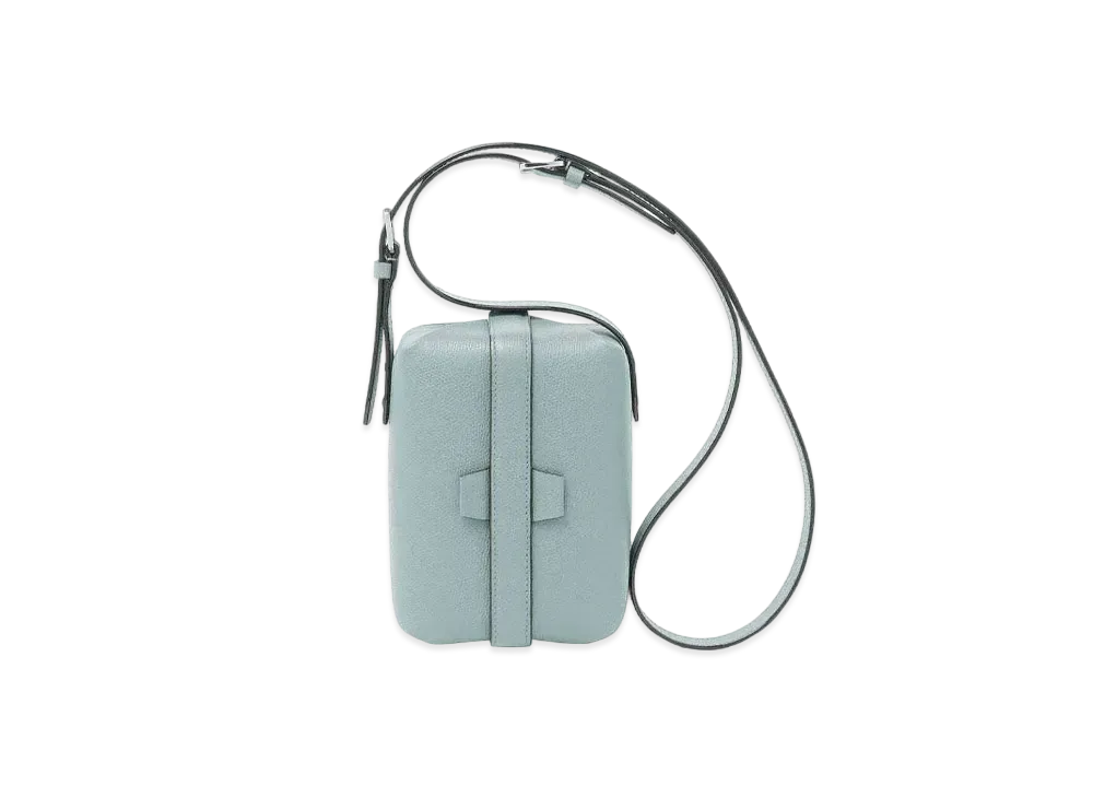 Valextra Trick Track Crossbody "Powder Blue"