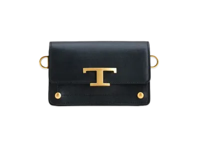 TOD'S Timeless Crossbody Bag In Leather Micro "Black"