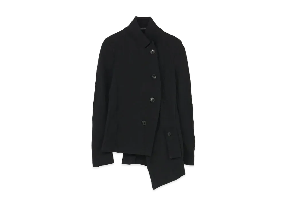 Yohji Yamamoto Y's STRIPE JACQUARD POCKET ASSYME JACKET "Gray"