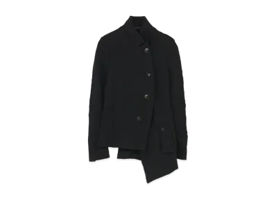 Yohji Yamamoto Y's STRIPE JACQUARD POCKET ASSYME JACKET "Gray"