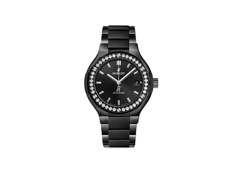 HUBLOT Classic Fusion Black Magic Bracelet Diamonds 33mm