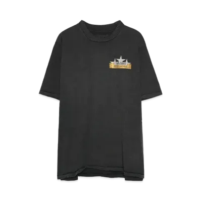 AMIRI VINTAGE AMIRI CRYSTAL STAR TEE "BLACK"