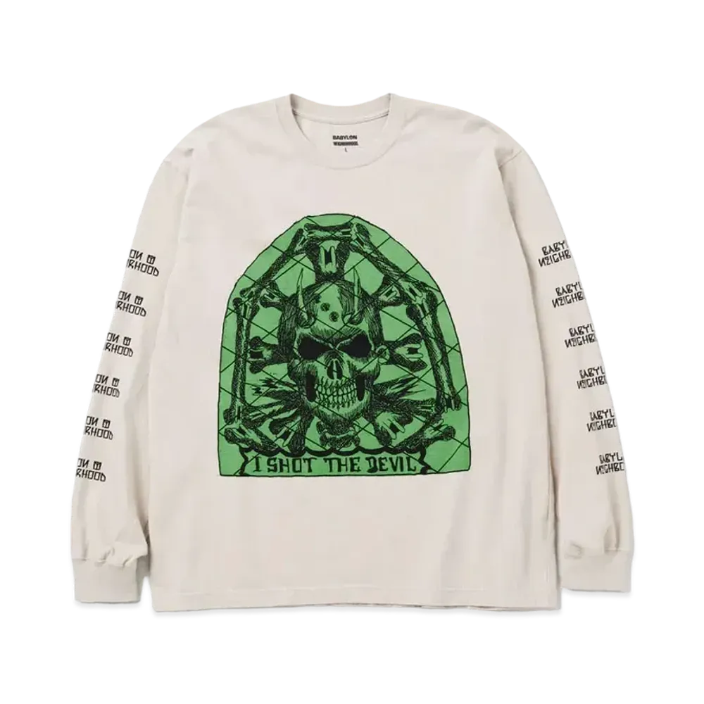 NEIGHBORHOOD x BABYLON . Tee LS-1 "Beige"