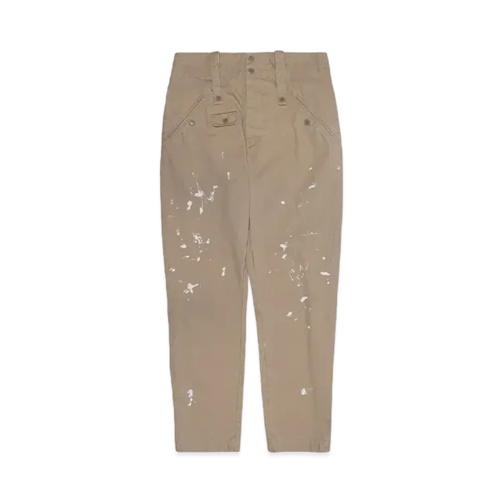 KATHARINE HAMNETT ORGANIC COTTON MIRITARY PANTS "BEIGE"