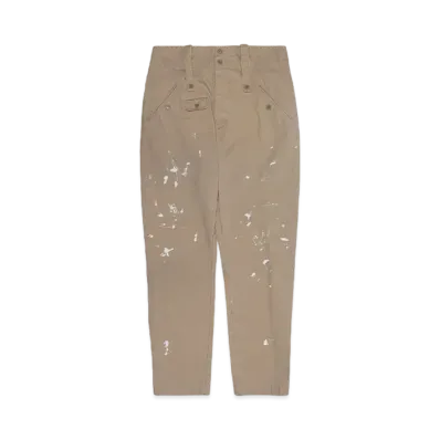 KATHARINE HAMNETT ORGANIC COTTON MIRITARY PANTS "BEIGE"
