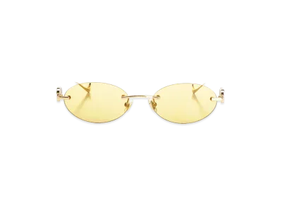 Valentino Women's Geometric Metal Glasses "Gold"