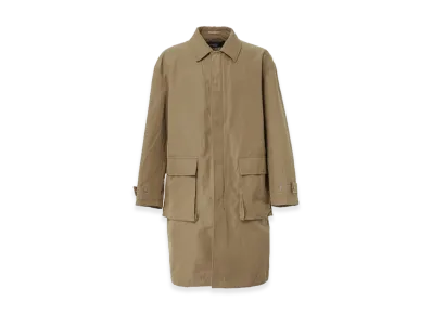 COMME des GARCONS HOMME Cotton Linen Balmacaan Coat "Beige"