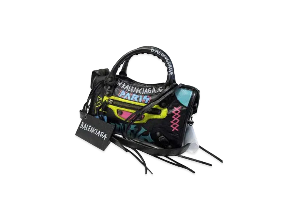BALENCIAGA Graffiti Classic City Mini "Multicolor"