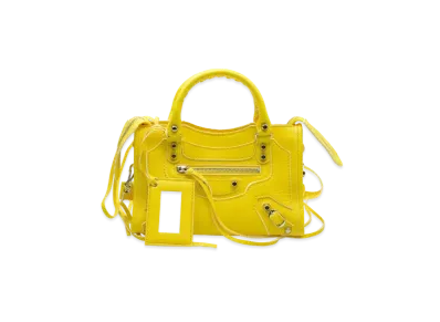 BALENCIAGA Handbag Lambskin "Yellow"