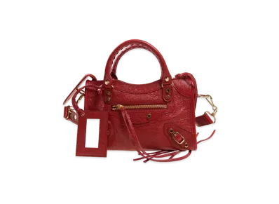 BALENCIAGA Handbag Lambskin "Red"