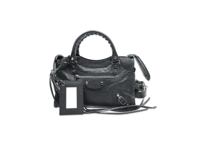 BALENCIAGA Handbag Lambskin "Grey"