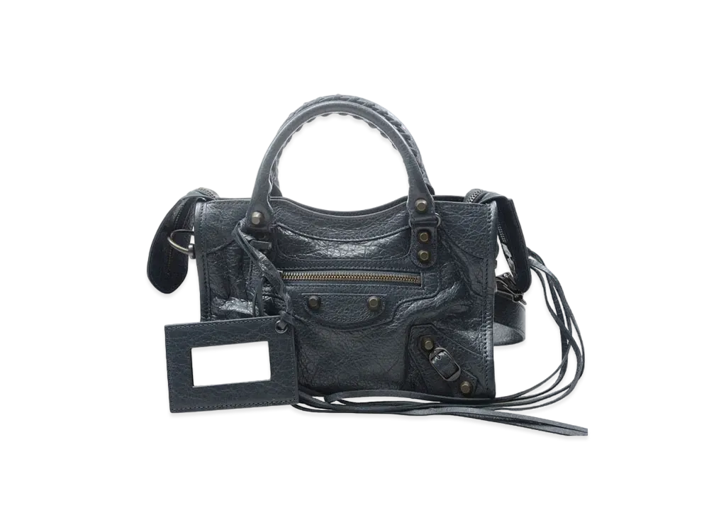 BALENCIAGA Handbag Lambskin "Dark Grey"