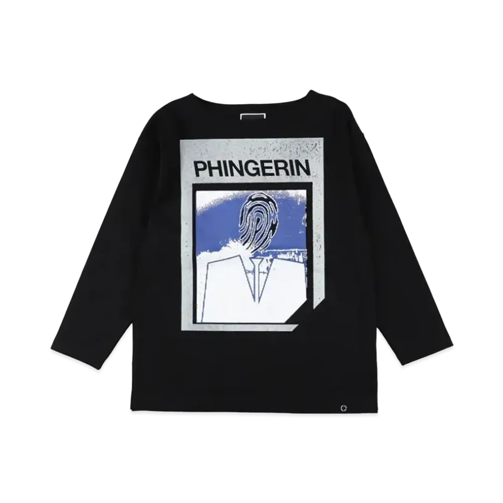 PHINGERIN Agent.P Boat-Neck L/S Tee "Black"