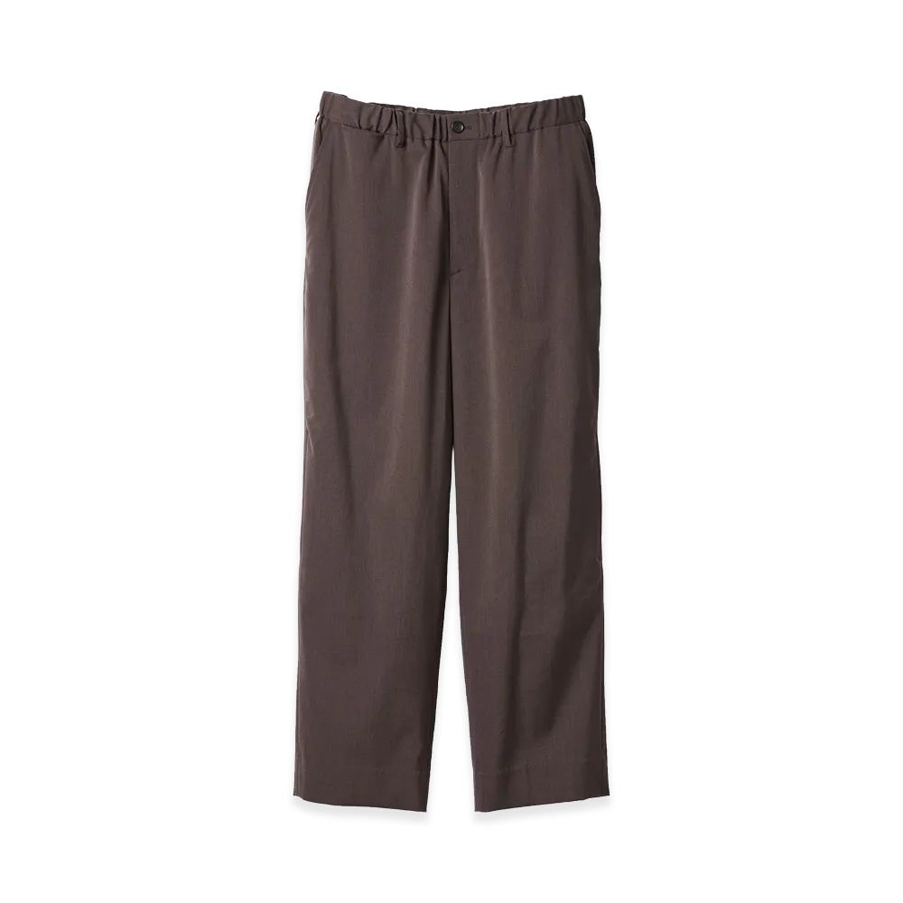 SEDAN ALL-PURPOSE Action Pleats Easy Trousers "Dark Brown"