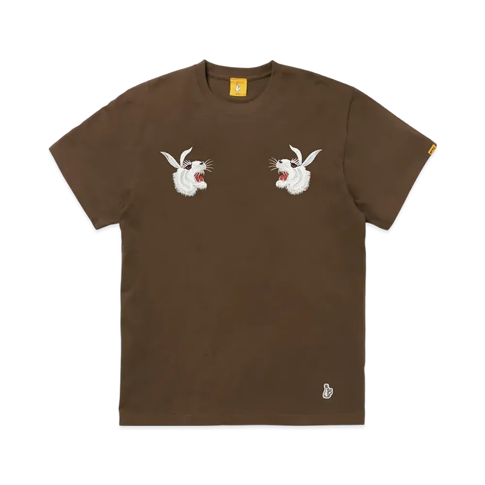 FR2 Embroidery Souvenir T-shirt "Brown"