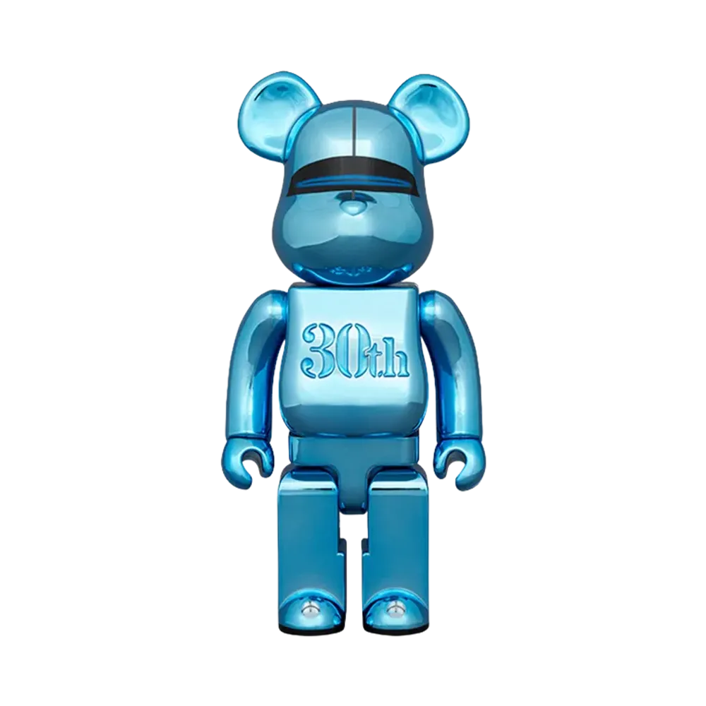 MEDICOM TOY "BEARBRICK" Bearbrick Hajime Sorayama Medicom Toy 30Th Anniversary Model Blue 400%