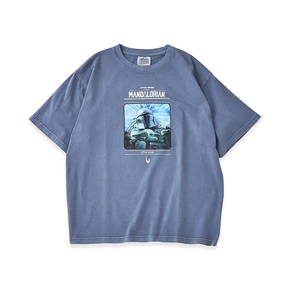 JOURNAL STANDARD x STAR WARS Mandalorian Print T-Shirt "Blue B"