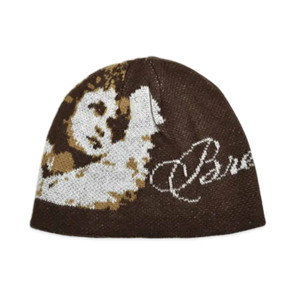BREATH Angel Script Logo Mohair Beanie "Brown"