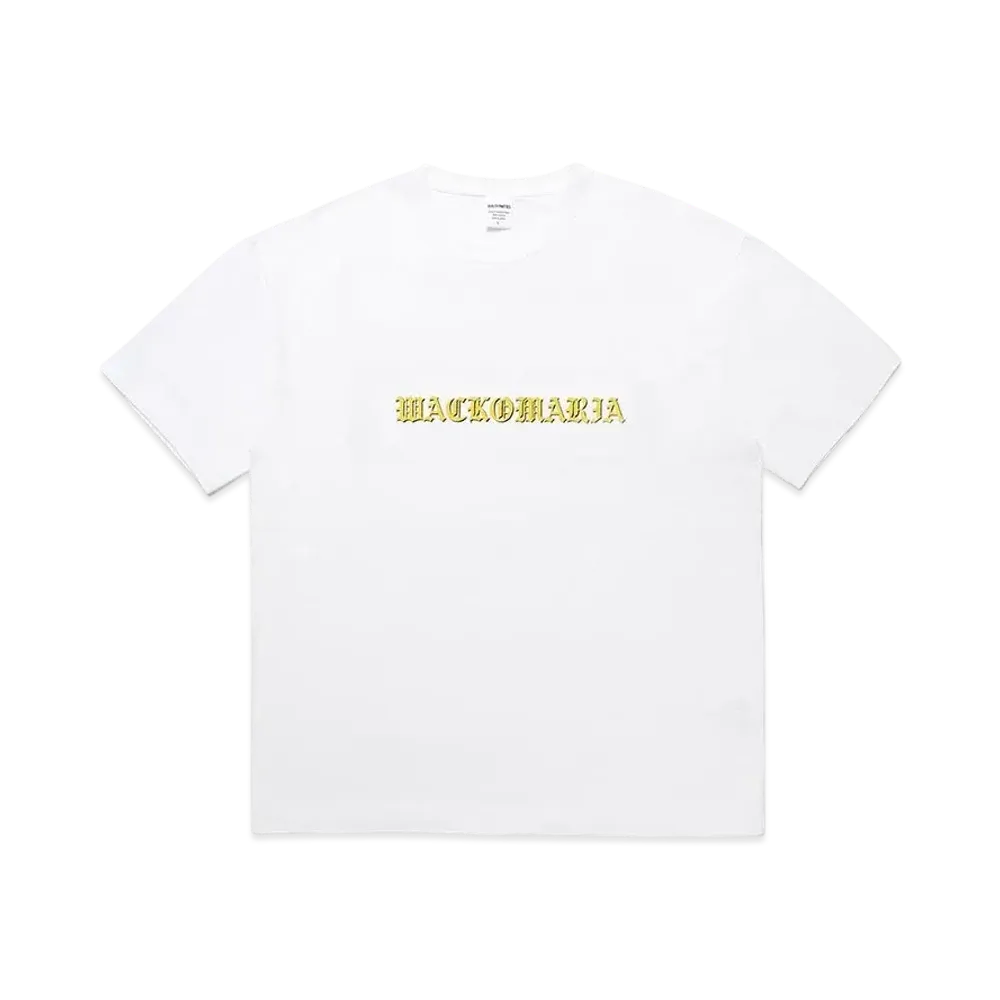 WACKO MARIA Washed Heavy Weight T-Shirt "White"