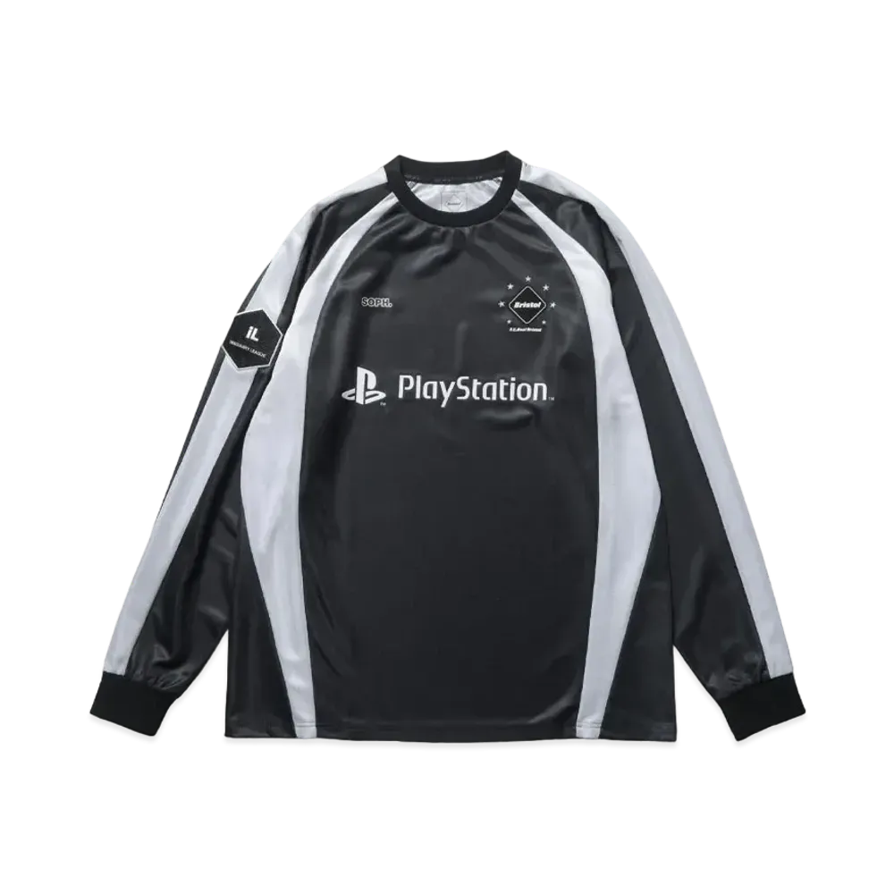 F.C.Real Bristol x PlayStation Practice Long Sleeve Buggy Top "Black"