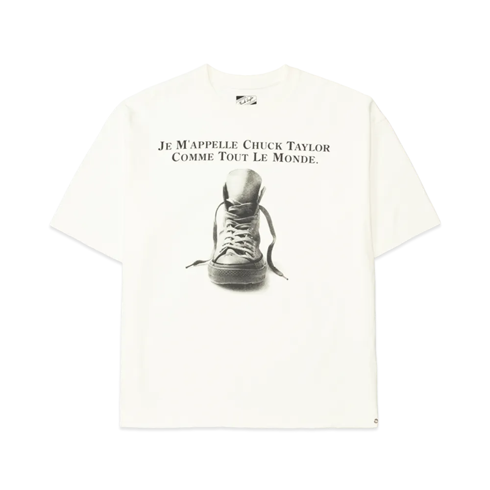 Weber x Converse Chuck Taylor Clothing Printed T-Shirt Make Your Mark "White"