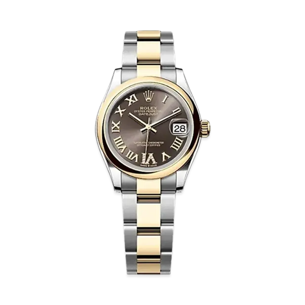 ROLEX Datejust 31mm Oystersteel & Yellow Gold 278243 "Dark Grey"