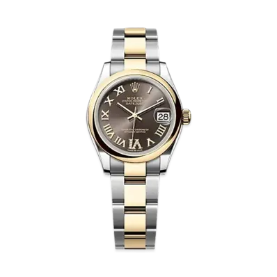 ROLEX Datejust 31mm Oystersteel & Yellow Gold 278243 "Dark Grey"