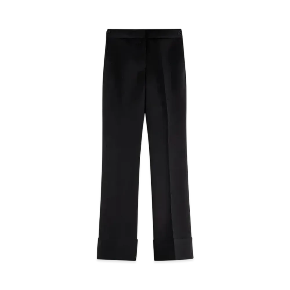 TOD'S Pants in Wool with Turn-ups "Black"