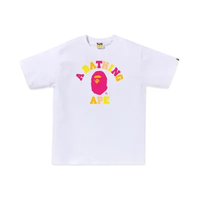 A BATHING APE Colors College Tee "White"