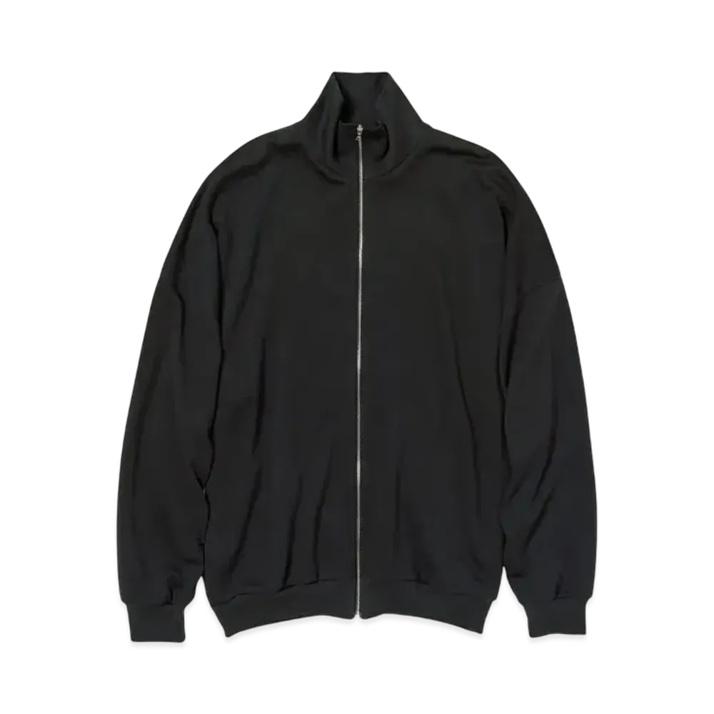AURALEE Super High Gauge Sweat Zip Cardigan "Black"