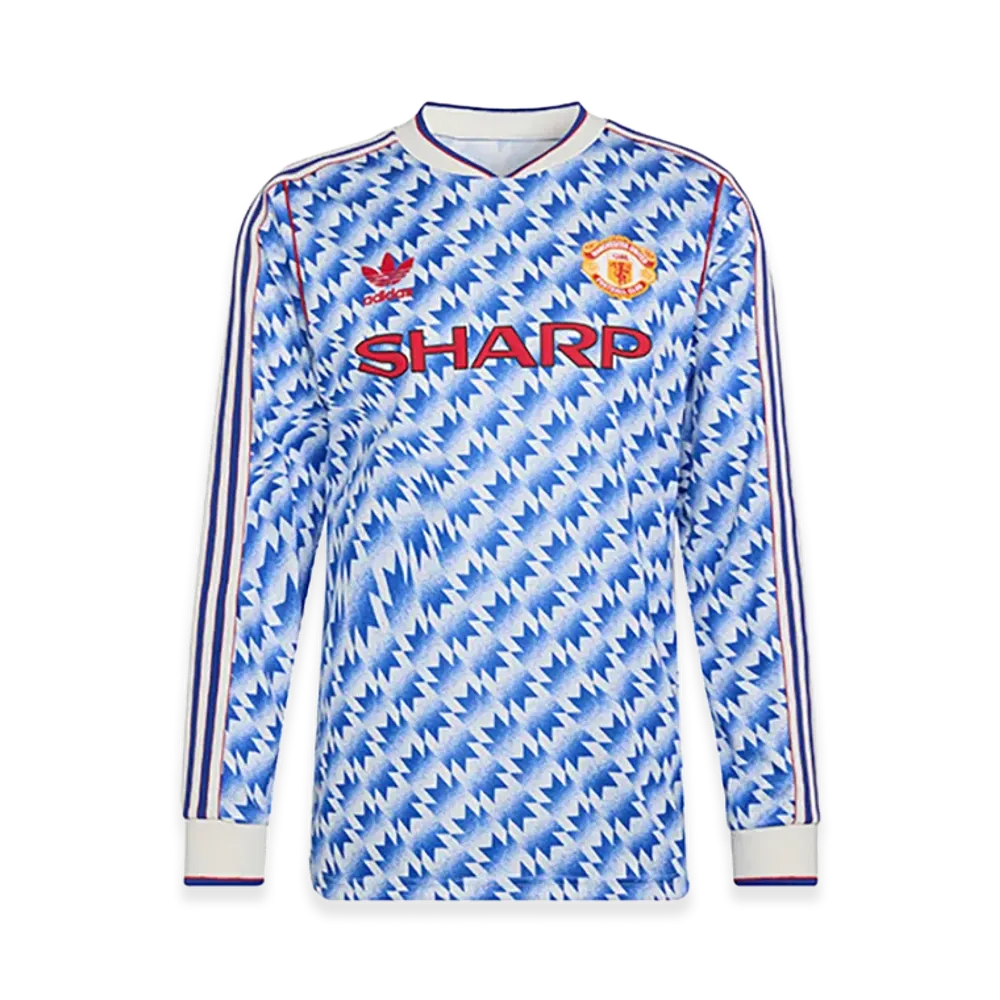adidas Manchester United Away Long Sleeve Jersey 90 "Blue"