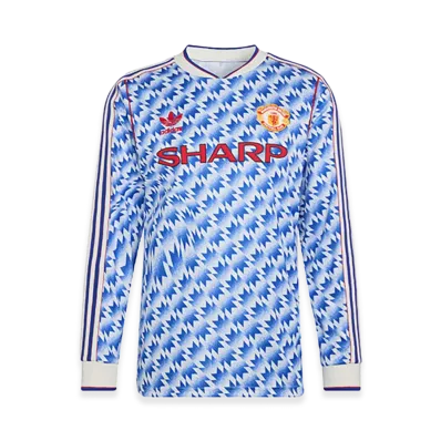adidas Manchester United Away Long Sleeve Jersey 90 "Blue"