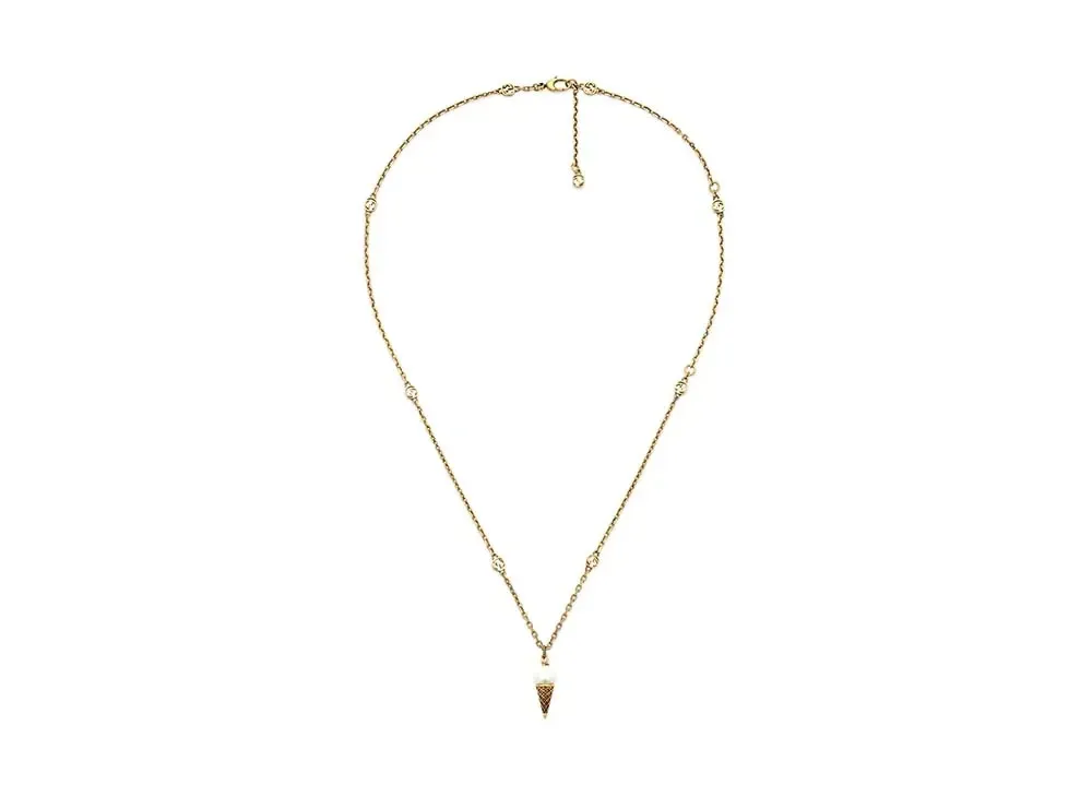 GUCCI Double G Ice Cream Necklace