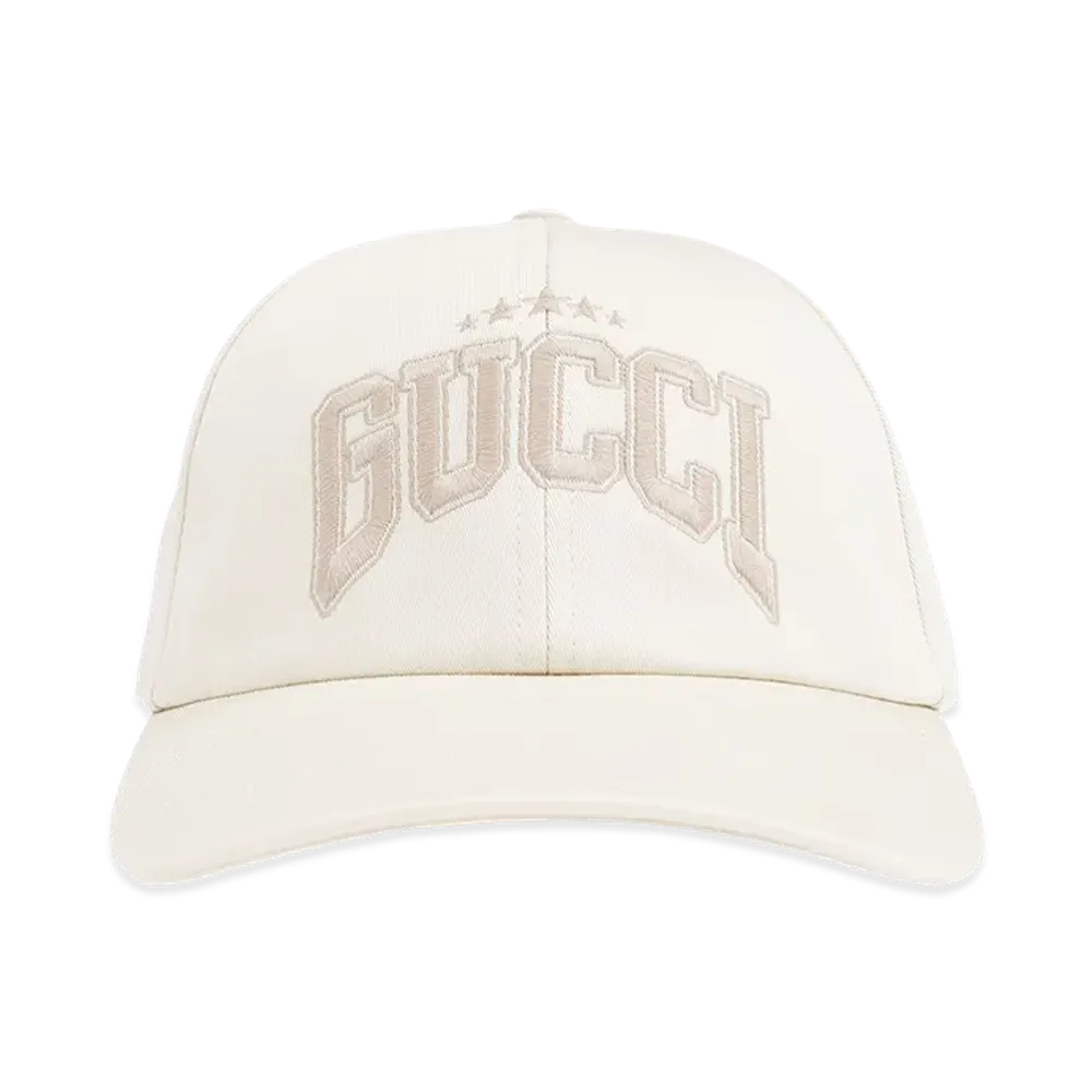 GUCCI Cotton Baseball Cap "White"
