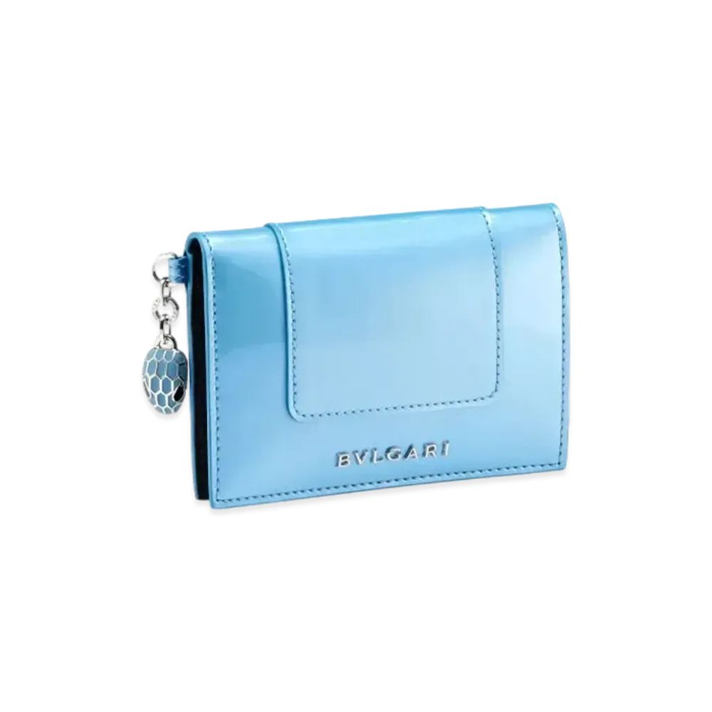 BVLGARI Serpenti Forever Card Holder "Blue"