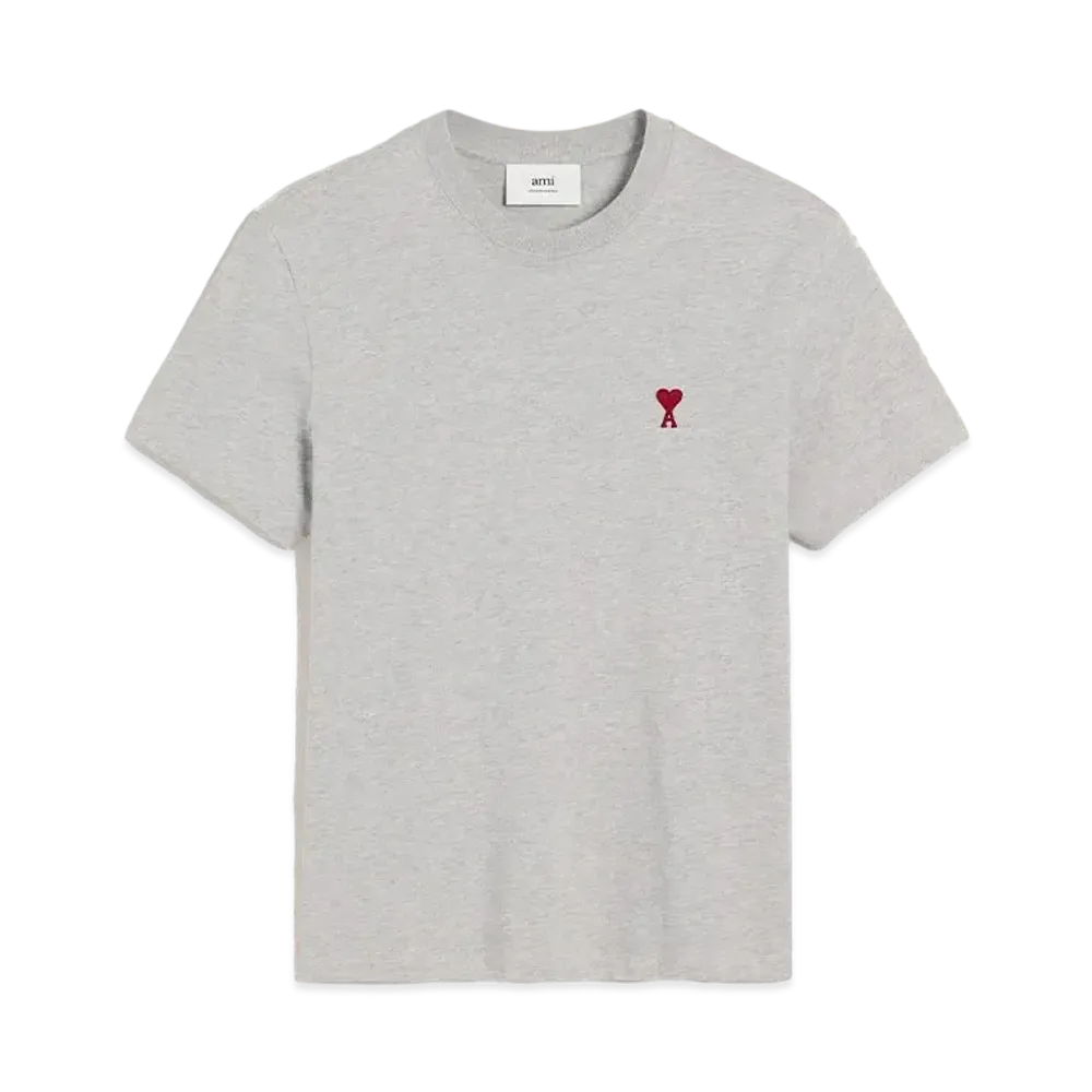 AMI PARIS Ami De Coeur T-Shirt "Heather Ash Gray"