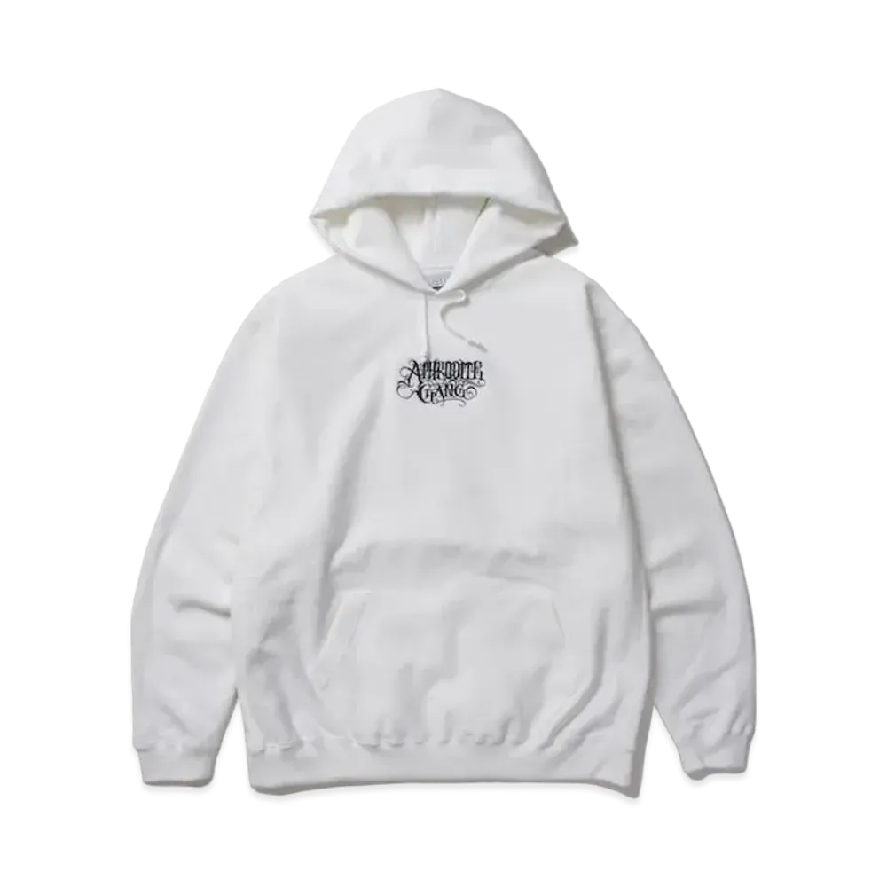 APHRODITEGANG Classic Logo Embroidery Hoodie "White"