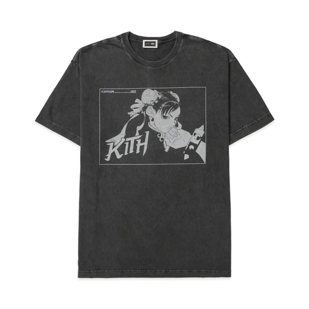 Kith x Capcom Chun Li Vintage Tee "Black"