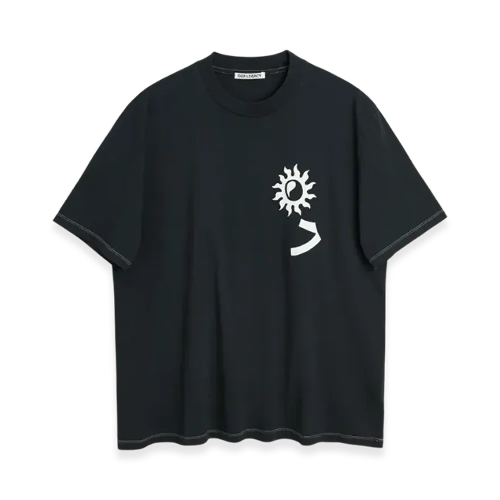 OUR LEGACY Work Shop Box T-Shirt Yin Yang "Black"