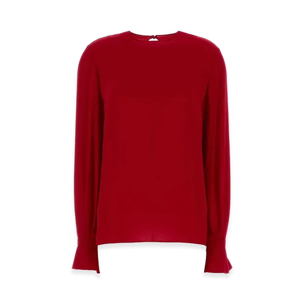 Valentino Women's Georgette Blouse "Red"