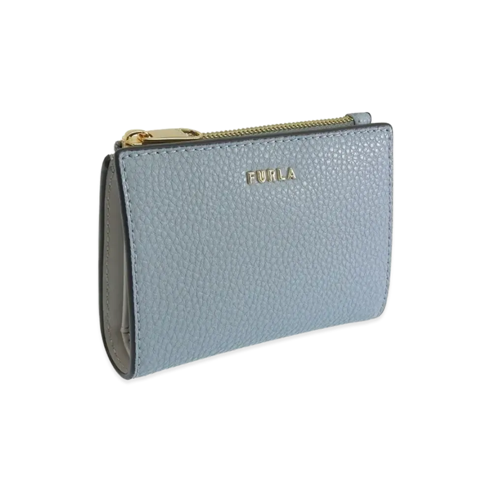 FURLA Ritzy S Bi Fold W/Zip "Blue"