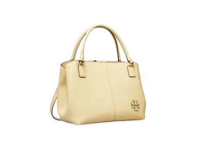 Tory Burch McGraw Smooth Satchel "Buttermilk"