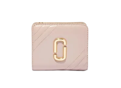 Marc Jacobs The Glam Shot Mini Compact Wallet "Adobe Rose"