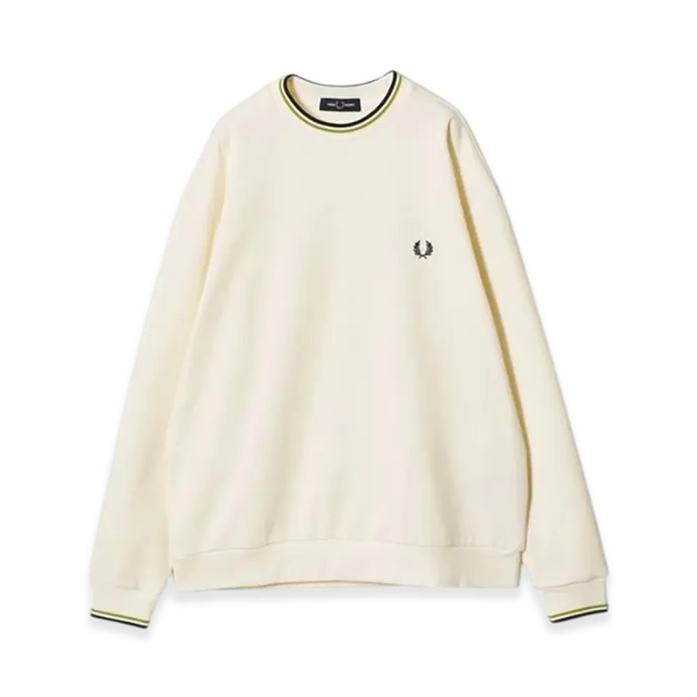 FRED PERRY x BEAUTY&YOUTH Twin Tipped Crew Neck Sweatshirt "Off White"