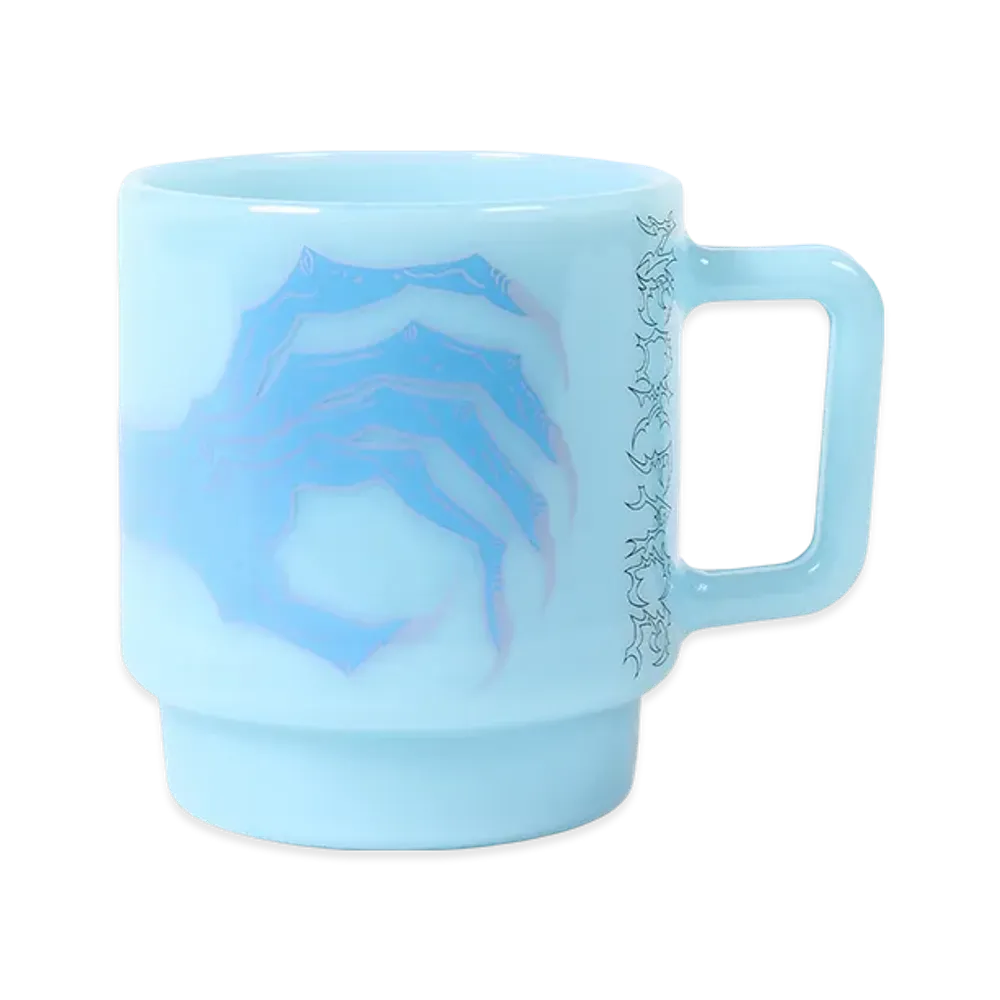 WACKO MARIA x Neckface Milk Glass Mug "Blue"