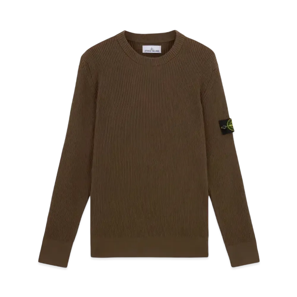 Stone Island 553C2 Full Rib RWS Wool "Walnut Brown"