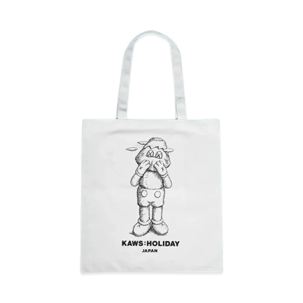 KAWS HOLIDAY Japan Tote Bag "White"