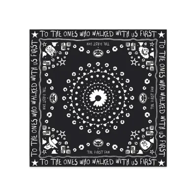 PEACEMINUSONE x Toy Story THE FIRST FAN Scarf 02 Silk "Black" / G-DRAGON
