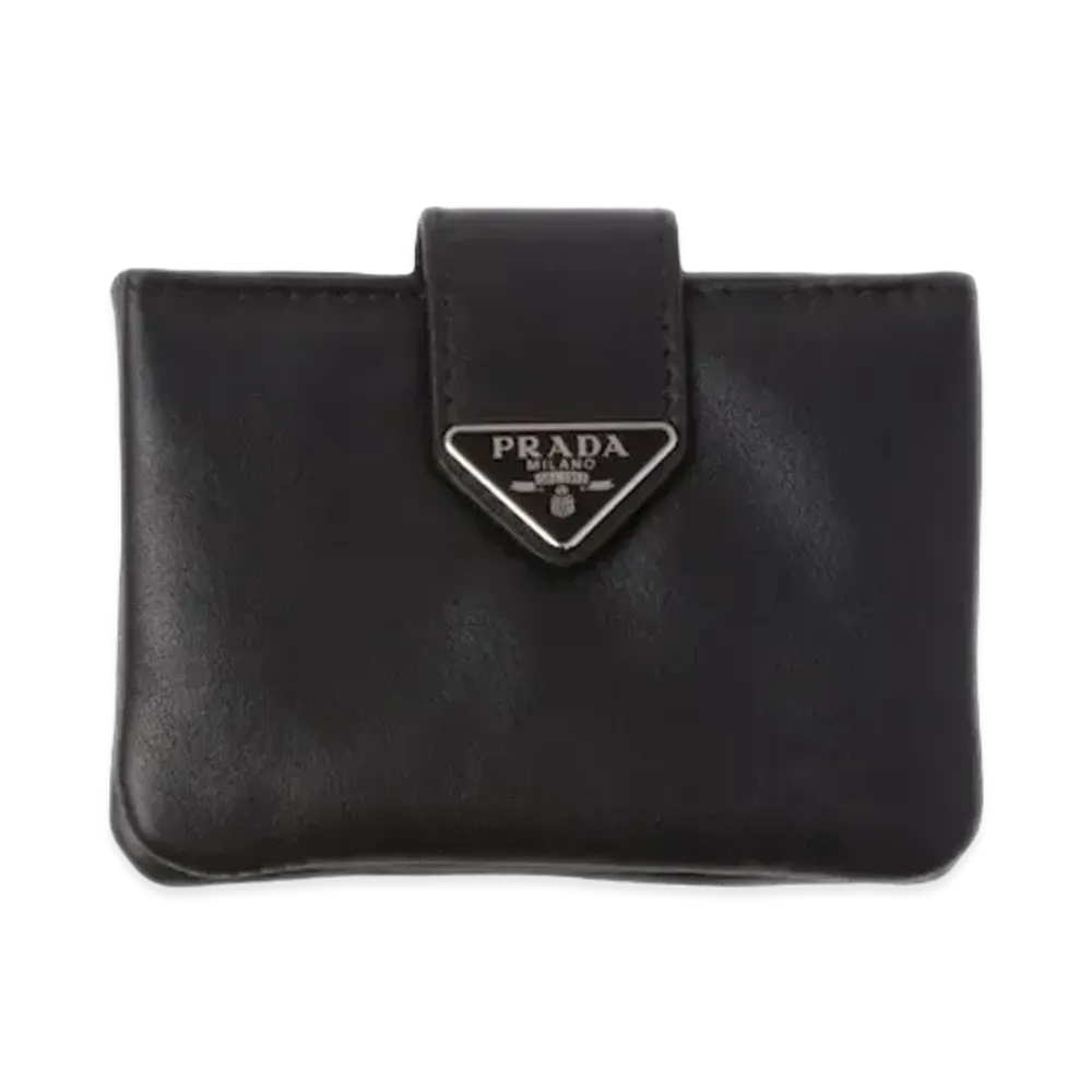 PRADA Leather Card Holder "Black"