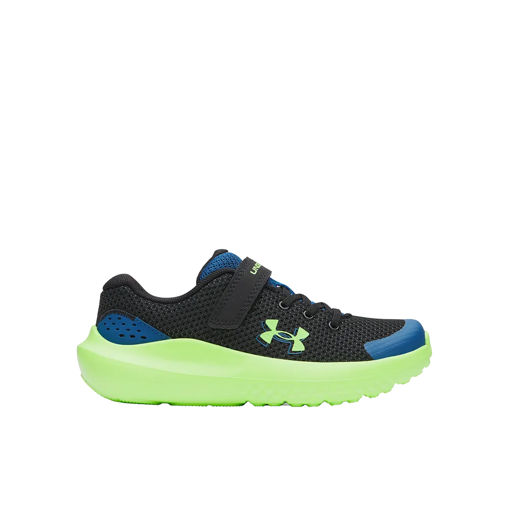 Under Armour GS Surge 4 AC "Black/Varsity Blue"